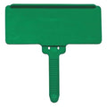 Green Plastic Label Tag, 3 in L, 1 3/8 in W