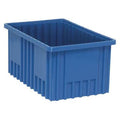 Divider Box, Polypropylene, Blue, 8 in H, 10 7/8 in W, 16 1/2 in L