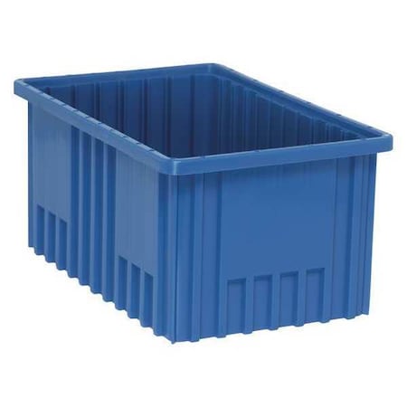 Divider Box, Polypropylene, Blue, 8 in H, 10 7/8 in W, 16 1/2 in L