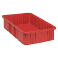 Divider Box, Polypropylene, Red, 6 in H, 17 1/2 in W, 22 1/2 in L