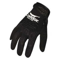 Mechanics Gloves, Synthetic Leather Palm, M, Black