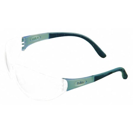Arctic Elite, Safety Glasses, Anti-Scratch, Clear Lens, Blue Frame, Full-Frame