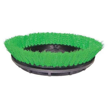 Scrubbing Rotary Brush, Green, 12 in.