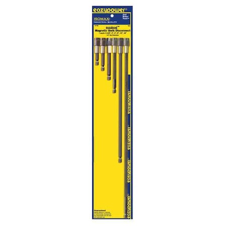 Bit Holder, 1/4", 1/4", 18", PK6