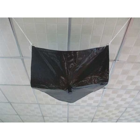 Roof Leak Diverter, 2-1/2 ft., Black
