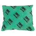 Sorbent Pillow, 28 gal, 18 in x 18 in, Harsh Chemicals, Green, 16 PK