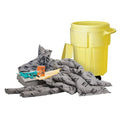 Spill Kit, 38 gal Volume Absorbed per Kit, 55 gal Capacity, Drum, Yellow