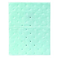 Sorbent Pad, 11 gal, 7 1/2 in x 10 in, Harsh Chemicals, Green, Polypropylene