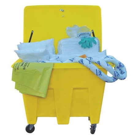 Spill Kit Refill, 134 gal Volume Absorbed per Kit, Refill, Gray