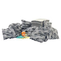 Spill Kit Refill, 79 gal Volume Absorbed per Kit, Refill, Gray