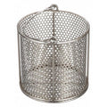 Round Parts Washing Basket, #4 Mesh Size, Stainless Steel, Silver