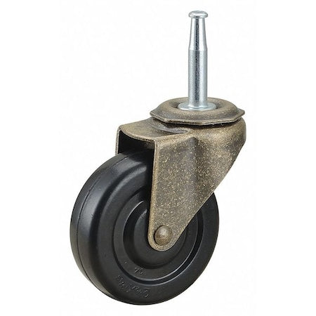 Stem Caster, Grip Neck, 2-1/2" Wheel Dia.