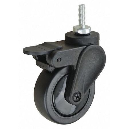 Stem Caster, Threaded, 3" Wheel Dia.
