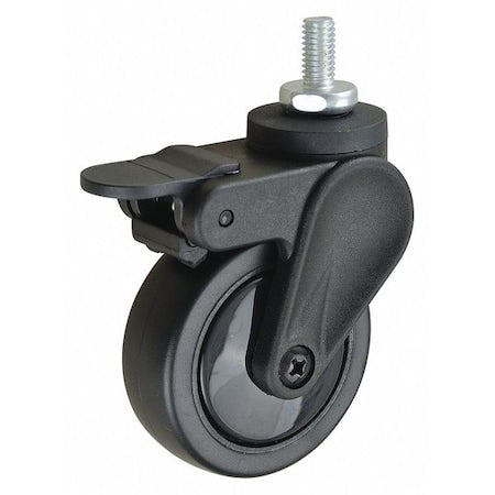 Stem Caster, Threaded, 3" Wheel Dia.