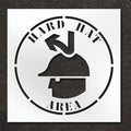 Pavement Stencil, Hard Hat Area, STL-108-14813