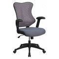 Executive Chair, Gray Seat, Mesh Back