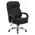 Hercules Office Chair, Black Seat, Gray Back, 28 in W 31" L 49" H, Padded Loop, Fabric Seat