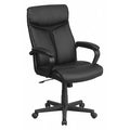Executive Chair, Black Seat, Leather Back