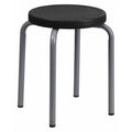 Stool, Welded Tube Leg, Black, 17"H