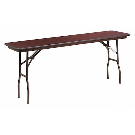 Folding Training Table Training Table, 72" D X 30" H, 18" W X Melamine, Table Top: Laminate