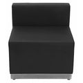 Hercules Guest Chair, Black Seat, Black Back, 25 1/2" W 25 1/4" L 27" H, No Arms