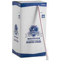 Red, Giant Straws, Paper Wrapped, 10.25", PK1200