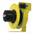 Cord Reel With Hand Lamp, Spring Retracted, Flying Lead, 12 AWG, Yellow Reel Color, 100 ft Length