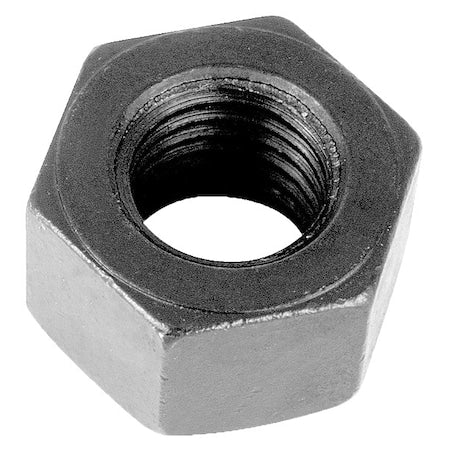 Heavy Hex Nut, 1/2"-13, Alloy Steel, Grade 2, Black Oxide, 31/64 in Ht, 10 PK