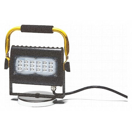 Temporary Job Site Light, 3000 lm, Bk/Yl