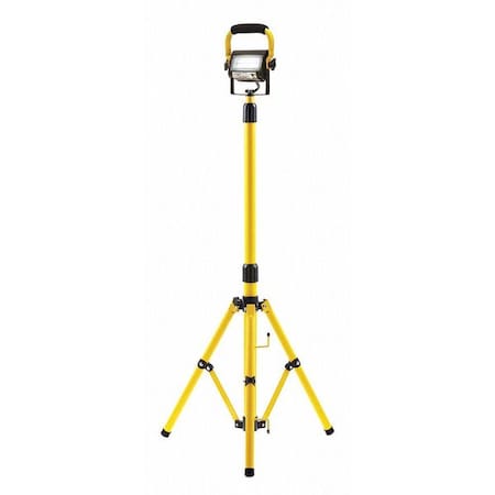 Temporary Job Site Light, 1440 lm, Bk/Yl