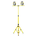 Temporary Job Site Light, 2880 lm, Bk/Yl