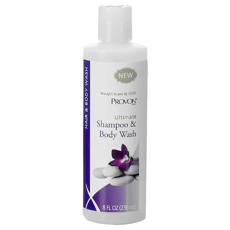 Ultimate Shampoo & Body Wash, 8oz Bottle, Herbal, PK48