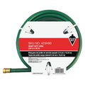 3/4 in ID x 50 ft L Water Hose, PVC Tube, Green, Aluminum x Aluminum Fitting