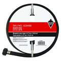 1/2 in ID x 50 ft L Water Hose, Rubber Tube, Black, Plastic x Plastic Fitting