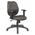 Fabric Task Chair, 21 1/2-, Adjustable, Black