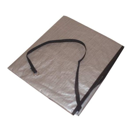 Cover, 20inH, Polyethylene, Silver, 28inW