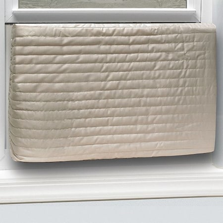 Cover, 20inH, Fabric/Plastic, Beige, 28inW