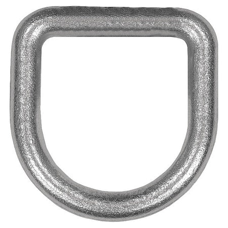 1/2 Inch Forged White Zinc-Plated D-Ring