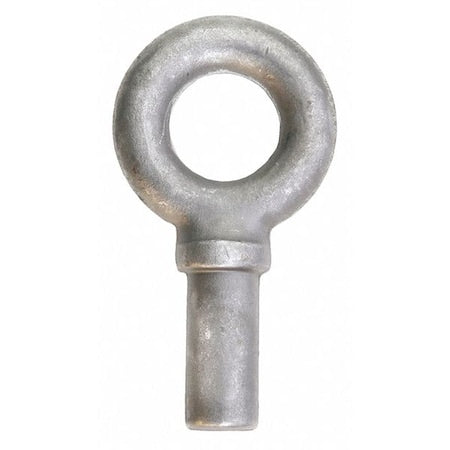 Eye Bolt With Shoulder, Unthreaded, 3-1/2 in Shank, 2-9/16 in ID, Steel, Plain