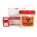 Sharps Container, 2 gal., Red, Snap Lid