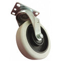 Plate Caster, Swivel, Light-Medium Duty