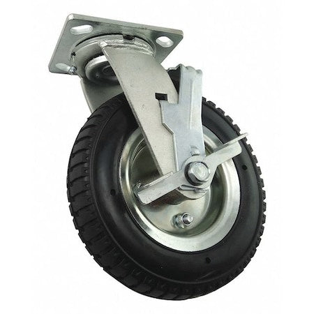 Plate Caster, Swivel, 280 lb., Light-Duty