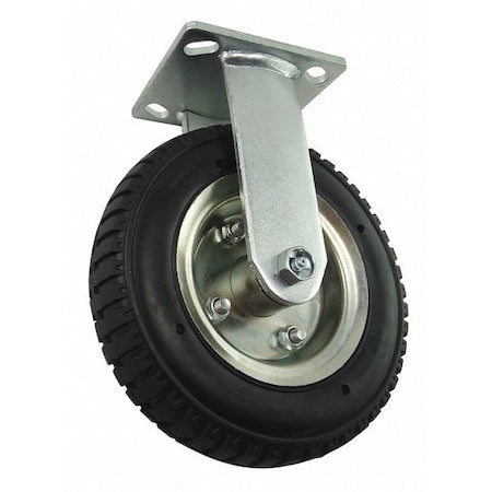 Plate Caster, Rigid, 280 lb., Light-Duty