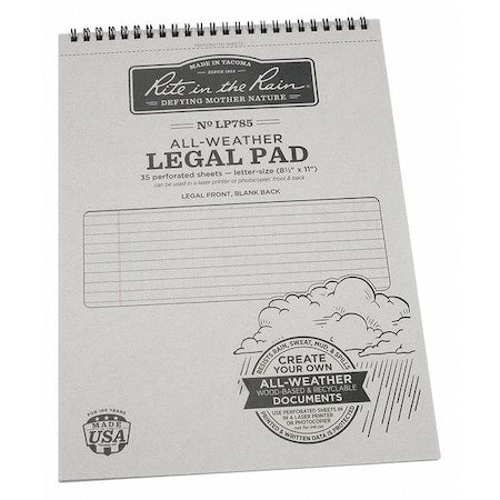 Legal Pad, 8-1/2 x 11" Sheet Size