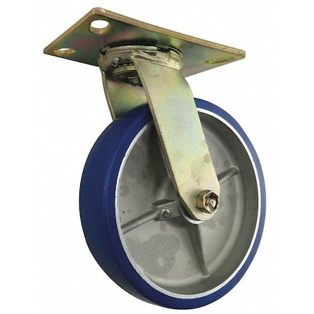 Plate Caster, Swivel, 1750 lb., Medium-Duty
