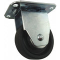 Plate Caster, Rigid, 125 lb., Light-Duty