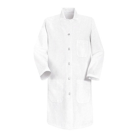 Lab Coat, Cotton Poplin/Polyester, 3 Pockets, Button