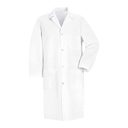 Lab Coat, Cotton/Polyester, 3 Pockets, Snaps