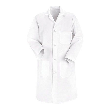 Lab Coat, Polyester/Combed Cotton, 3 Pockets, Button