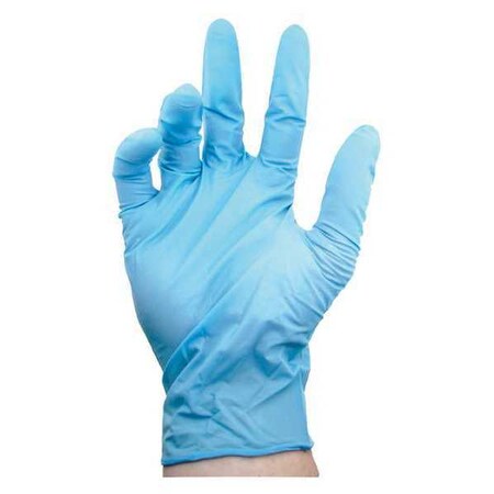 B686, Disposable Gloves, 5.00 mil Palm, Nitrile, Powder-Free, S, 100 PK, Blue
